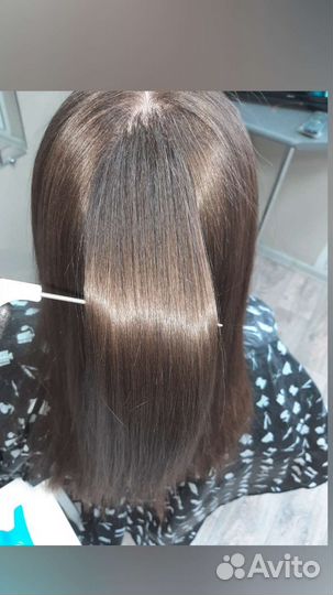 Кератиновое выпрямление волос