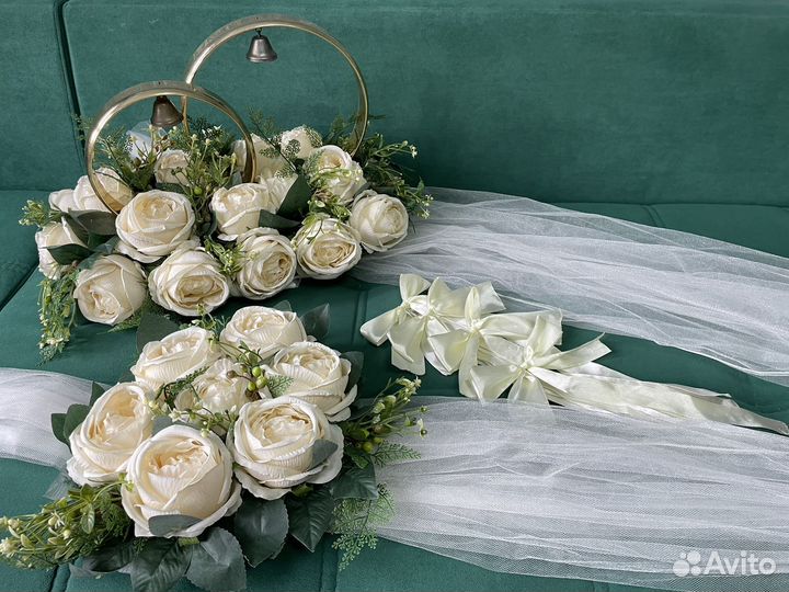 Прокат свадебных украшений на машину