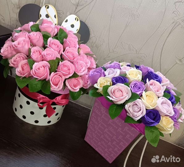 Букеты из мыльных цветов