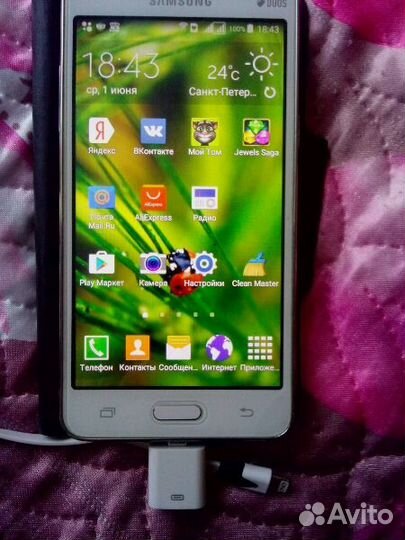 Переходник с Ligthning на micro-USB, новый