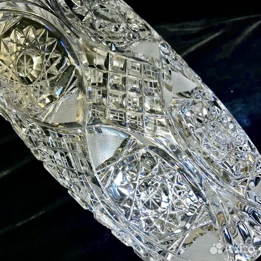 Ваза для цветов. Хрусталь. Чехословакия. 25см