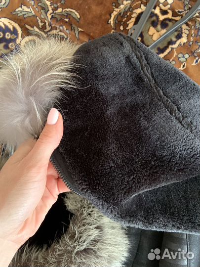 Дубленка искусственная женская 42