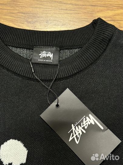 Свитер Stussy Main Logo черный