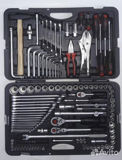 Набор инструмента с 12-ти гран. головками, 142 пр