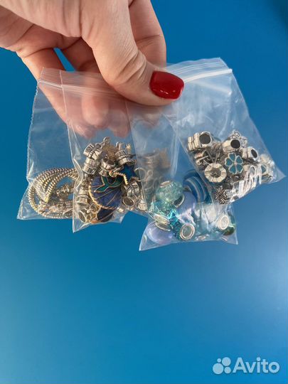 Шармы браслеты для девочек набор подарочный