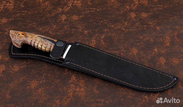 Нож казачий Пластун, сталь Х12мф, рукоять карельск