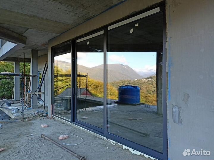 Портальные системы раздвижные из Алюминия и пвх