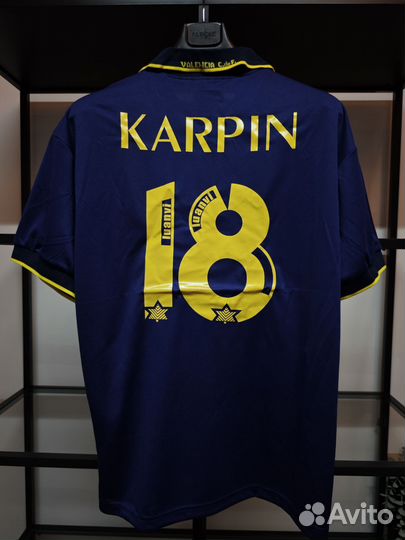 Ретро Футболка фк Валенсия 96-97г. Карпин, №18, L