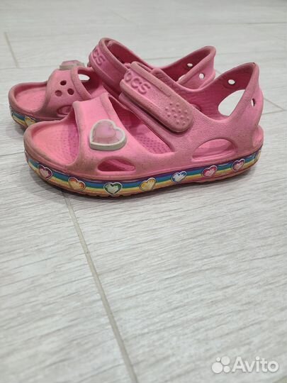 Crocs c 9 босоножки на девочку 25