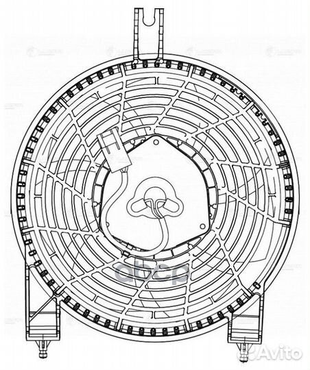 Вентилятор радиатора кондиционера lfac1990 luzar