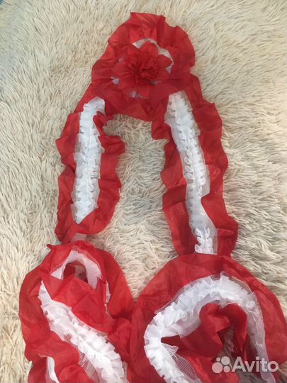 Лента свадебная, украшение на машину