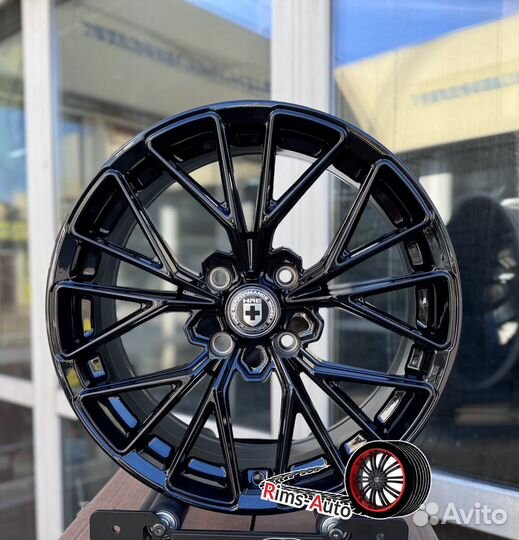 Диски hre r17 4 100,4x114.3 черный глянец