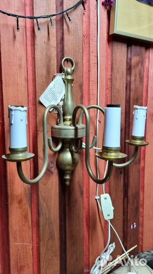 Бра Польша 1982г. Латунь новое