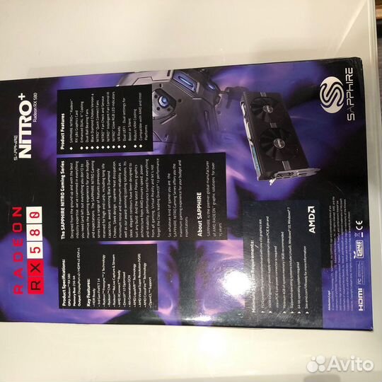 Видеокарта Sapphire radeon rx 580 (4gb)