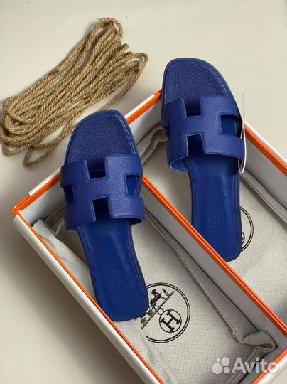 Тапочки hermes женские