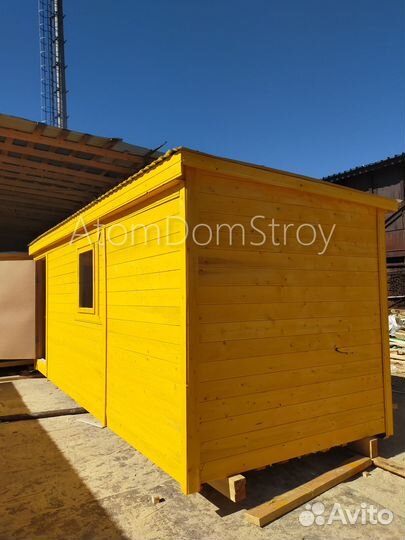 Бытовка деревянная утепленная с электрикой