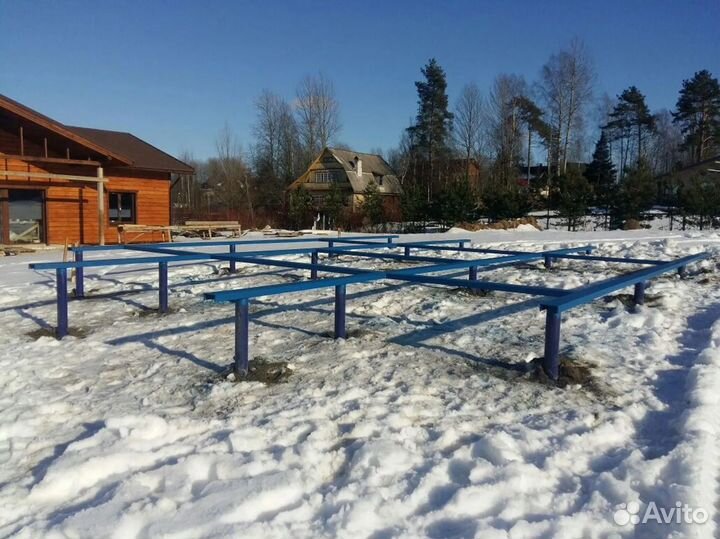 Монтаж винтовых свай