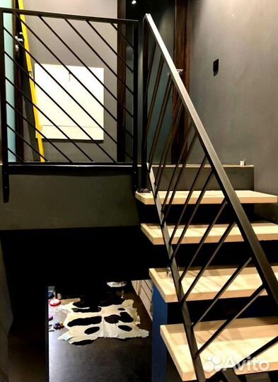 Лестницы на металлокаркасе под ключ