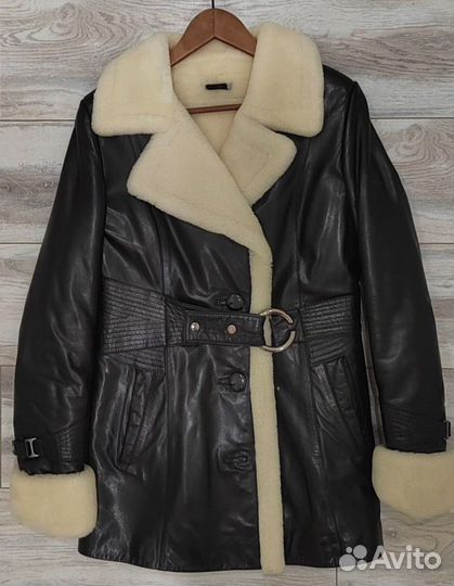 Дубленка авиатор женская натуральная 42 р
