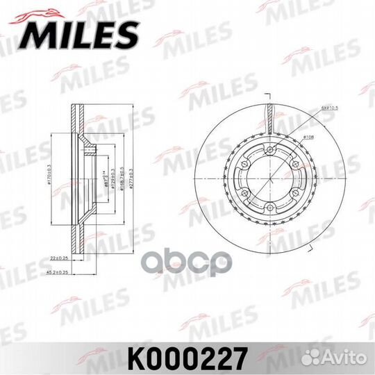 Диск тормозной передний вентилируемый hyundai
