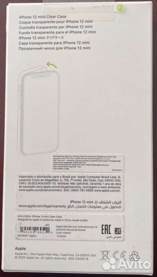 Чехол apple iPhone 12 mini clear case (оригинал)
