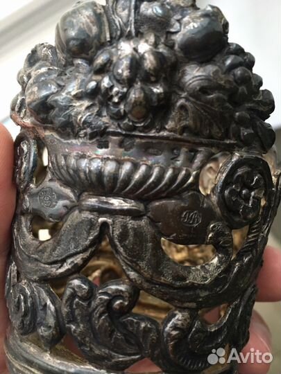 Антикварный Серебряный подстаканник