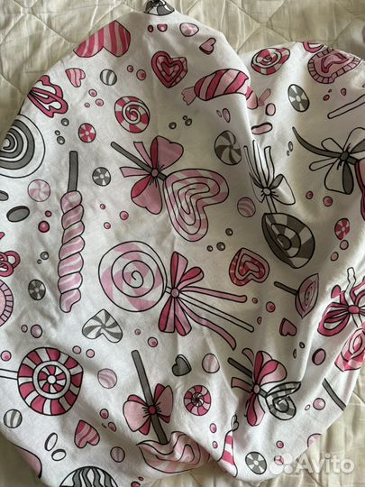 Простынь на резинке детская круглая