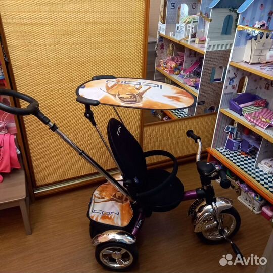 Велосипед для малышей с ручкой icon