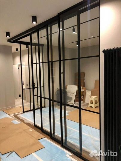 Раздвижные перегородки с фабрики