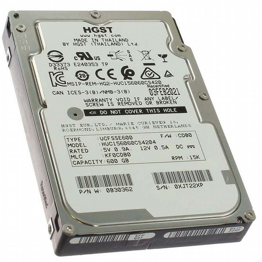 [HUC156060CS4204] Жесткий Диск Hgst Huc156060cs4204 600gb Sas 2,5"
