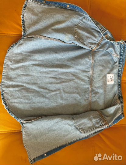 Куртка-рубашка джинсовая Zara детская на 134см