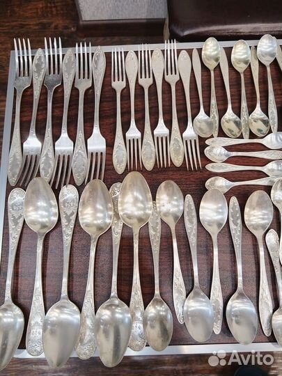 Мельхиоровые ложки вилки наборы СССР