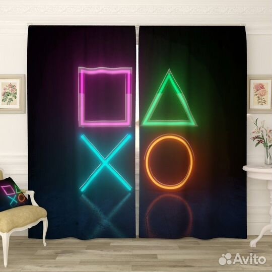 Шторы Игра кальмаров и Barbi