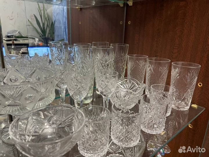 Набор посуды хрусталь СССР