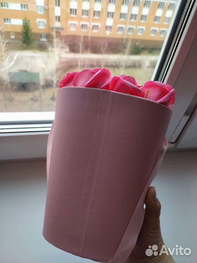 Букет из мыльных роз цветов 11 подарок