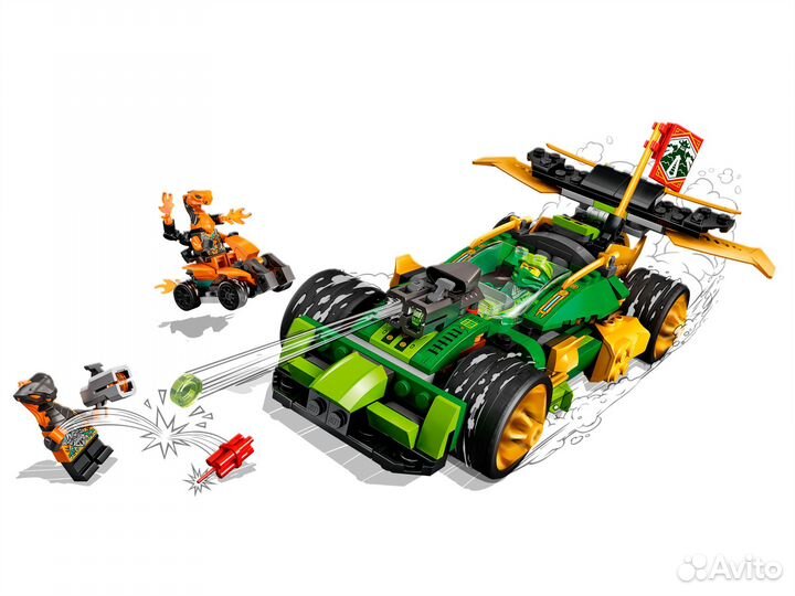 Lego Ninjago 71763 Гоночный автомобиль эво Ллойда