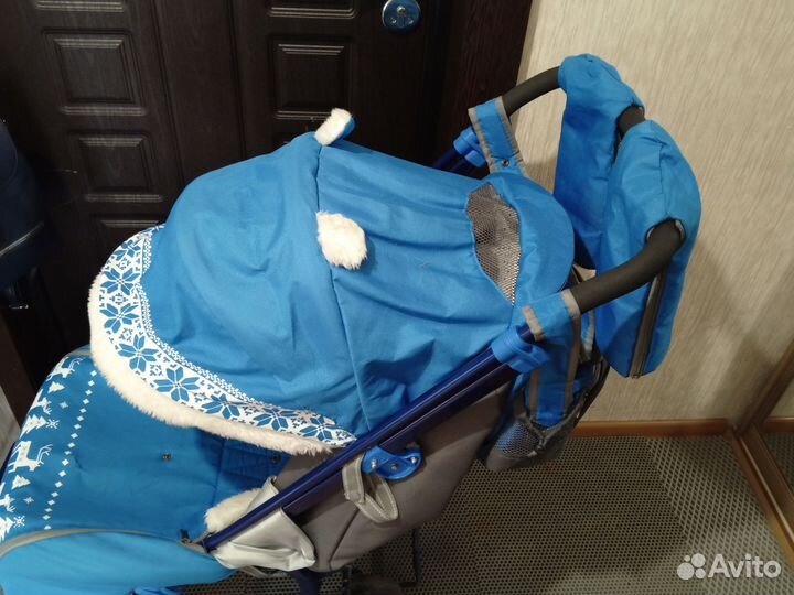 Детские санки коляска 