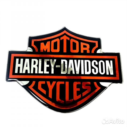 Харлей и Дэвидсон, 3D автонаклейка. Alstickers