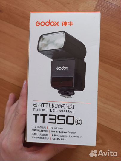 Вспышка Godox tt350c для Canon