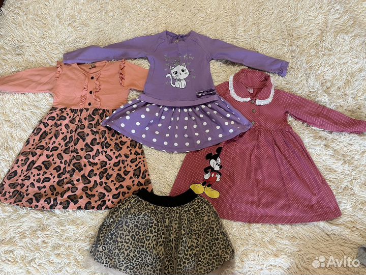 Платья и юбка для девочки 5-6 лет