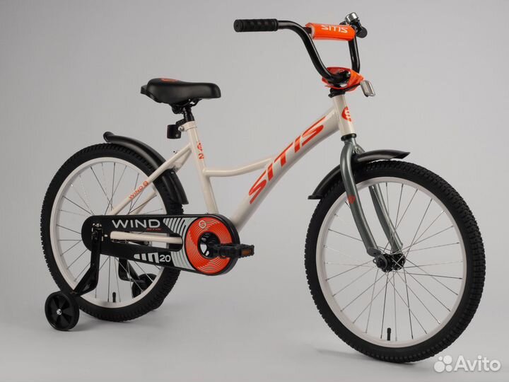 Велосипед sitis wind 20 (2023) White-Orange Kra103