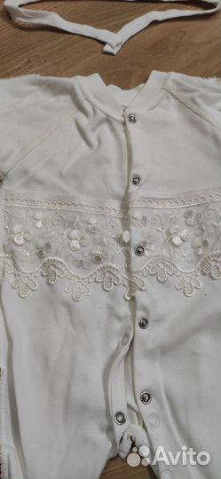 Роскошный кружевной комплект на выписку