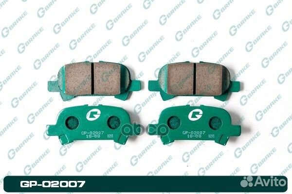 Колодки G-brake GP-02007 GP-02007 G-brake