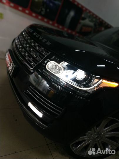 Range Rover светодиодные линзы MTF, замена