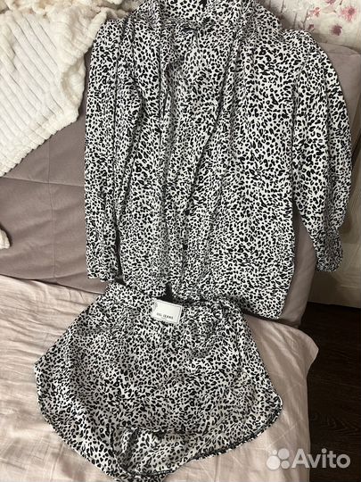 Леопардовый костюм летний