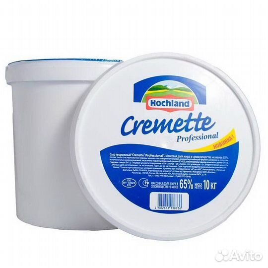 Сыр cremette креметте 10кг Hochland