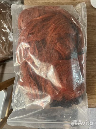Парик рыжий длинный