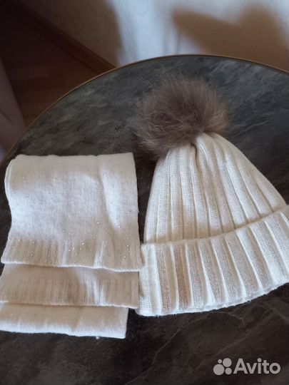 Шапка и шарф для девочки