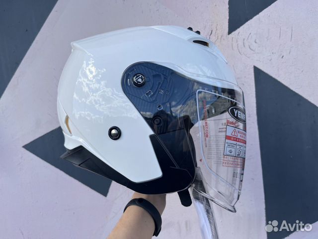 Мотошлем шлем открытый новый с очками объявление продам