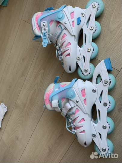 Роликовые коньки + защита